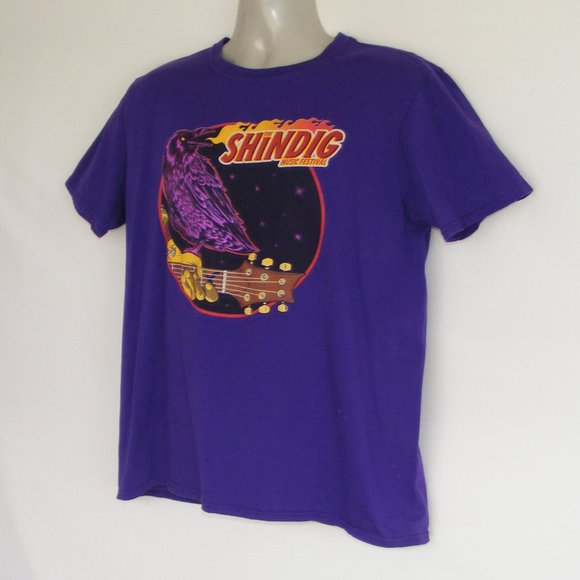 Shindig Music Festival Staff Shirt L Purple Janes Addiction 2014 Baltimore MD - Picture 4 of 16